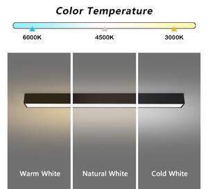 Plafonieră LED dimabilă Immax NEO 07256L LUNGO LED/38W/230V Wi-Fi Tuya negru + telecomandă