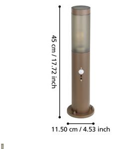 Lampă de exterior cu senzor Eglo 900986 HELSINKI 1xE27/15W/230V 45 cm IP44