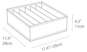 Organizator de sertare cu compartimente Bigso Box of Sweden Drawer, 29 x 11 cm, gri