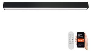 Plafonieră LED dimabilă Immax NEO 07256L LUNGO LED/38W/230V Wi-Fi Tuya negru + telecomandă