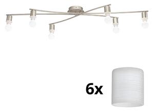 Plafonieră LED Eglo MY CHOICE 6xE14/4W/230V crom/alb