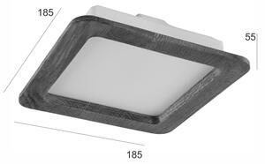 Corp de iluminat LED încastrat WOODY SPOT LED/17W/230V 3000K nuc 18,5x18,5 cm