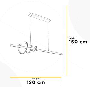 Lustră LED pe cablu ONLI SWING LED/30W/230V 4000K negru