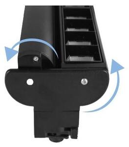 Proiector LED, 2x 24W, 3 faze, lumina 4000K, 4800lm, rama aluminiu, 600x80x60 mm