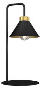 Lampă de masă DEMET 1xE27/15W/230V negru/auriu