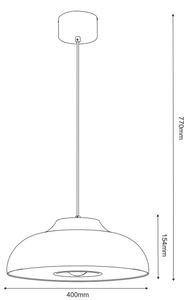 Lustră pe cablu BILBAO 1xE27/15W/230V d. 40 cm alamă