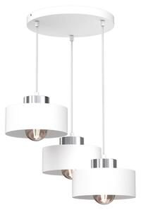 Lustră pe cablu MARTI 3xE27/15W/230V alb/crom