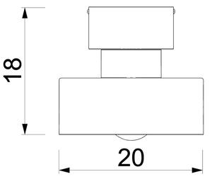 Plafonieră MARTI 1xE27/15W/230V alb/crom