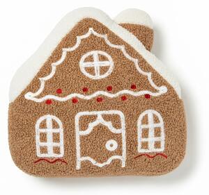 Perna decorativa GINGERBREAD HOUSE 40x40 cm, maro