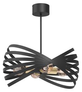 Lustră pe tijă SPARKLE 4xE27/15W/230V negru/auriu