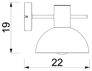 Lampă de perete ESTATE MINI 1xE27/15W/230V verde
