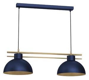 Lustră pe cablu ESTATE 2xE27/15W/230V albastru