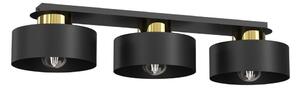Plafonieră MARTI 3xE27/15W/230V negru/auriu