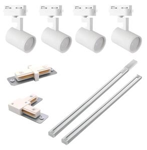 Spot pentru sistem de șină LYNX 4xGU10/10W/230V alb
