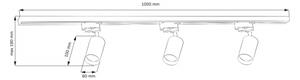 Spot pentru sistem de șină MARIBEL 3xGU10/10W/230V auriu