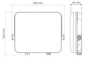 Proiector LED de exterior MILKY LED/50W/230V 4000K IP65 negru