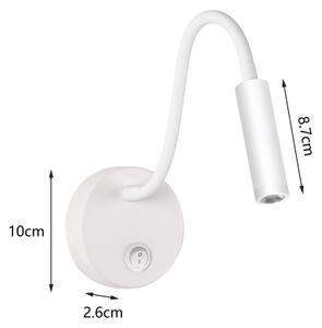 Lampă LED flexibilă de perete Brilagi MAYA LED/3W/230V 4000K alb