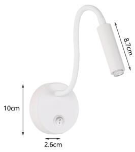 Lampă flexibilă de perete Brilagi MAYA 1xG9/4W/230V alb