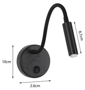 Lampă flexibilă dimabilă de perete Brilagi MAYA 1xG9/4W/230V negru