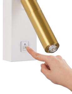 Spot LED de perete Brilagi MAYA 1xG9/7W/230V alb/auriu