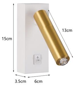 Spot LED de perete Brilagi MAYA 1xG9/7W/230V alb/auriu