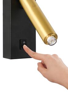 Spot LED de perete Brilagi MAYA 1xG9/7W/230V negru/auriu