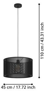 Lustră pe cablu Eglo 43795 MANBY 1xE27/40W/230V