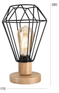 Lampă de masă Brilagi WOODY BASKET 1xE27/60W/230V stejar