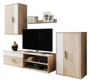 Mobilier living Berna (stejar sonoma + alb). 1001419