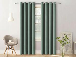 Draperie verde-gri OXFORD 140x250 cm Agatat: Inele metalice