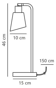 Lampă de masă Nordlux MOLLI 1xE14/25W/230V