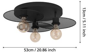 Plafonieră Eglo 43728 IKESTON 3xE27/40W/230V