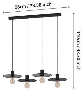 Lustră pe cablu Eglo 43732 IKESTON 4xE27/40W/230V