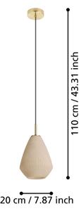 Lustră pe cablu Eglo 900812 CAPRAROLA 1xE27/40W/230V