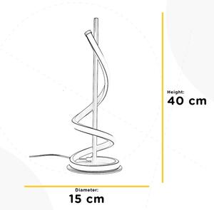 Lampă LED de masă ONLI TWIST LED/12W/230V 4000K 40 cm negru