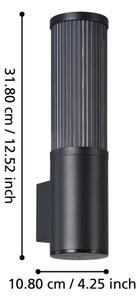 Aplică de exterior Eglo 901033 SALLE 1xE27/15W/230V IP54