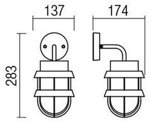 Lampă de perete de exterior Redo 9498 CLAUT 1xE27/42W/230V IP65 antracit