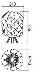 Lampă de masă Redo 01-1523 INBO 1xE27/28W/230V alb