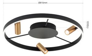 Orion DL 7-686/3-LED Plafonieră LED dimabilă BERLIN LED/50W/230V negru/auriu