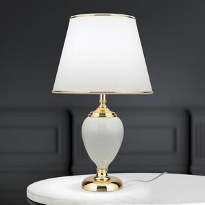 Lampă de masă Orion LA 4-1229 OVUM 1xE27/40W/230V 48 cm ceramică alb/auriu