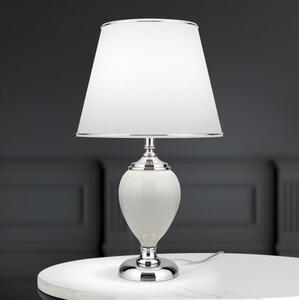 Lampă de masă Orion LA 4-1229 OVUM 1xE27/40W/230V 48 cm ceramică alb/crom