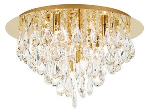 Plafonieră de cristal Orion DLU 2516/45 CELESTE 6xG9/40W/230V d. 45 cm auriu
