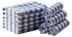Set 10 bucati carpa de bucatarie CORIVA 50x70 cm albastru inchis