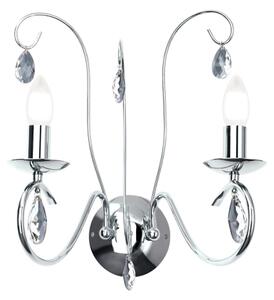 Aplică de cristal Orion WA 2-1093/2 ALESSIA 2xE14/40W/230V crom lucios