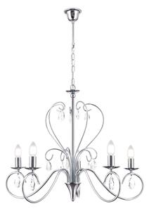 Lustră de cristal pe lanț Orion LU 1658/5 ALESSIA 5xE14/40W/230V crom lucios