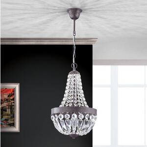 Lustră de cristal pe lanț Orion HL 6-1551/1 ARILA 1xE27/60W/230V maro/patină