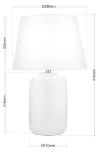 Lampă de masă Orion LA 4-1227 CORAL 1xE27/40W/230V ceramică/alb