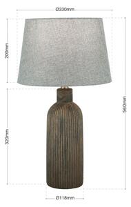 Lampă de masă Orion LA 4-1226 ORCHID 1xE27/40W/230V ceramică maro/gri