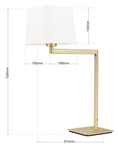Lampă de masă Orion LA 4-1209/1 CARLTON 1xE27/40W/230V alb/auriu
