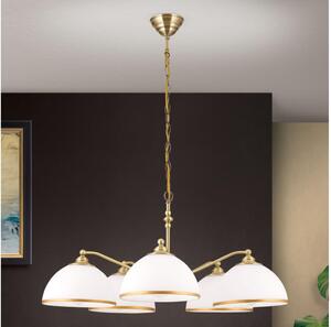 Lustră pe lanț Orion LU 1838/5 OLD LAMP 5xE27/40W/230V alb/bronz